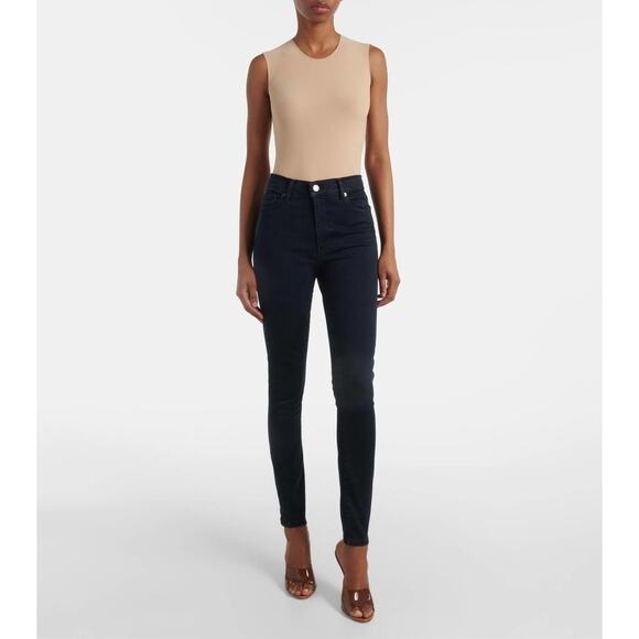 Frame Denim Le High Skinny Navy High Rise Jeans Size 25 - Picture 1 of 13